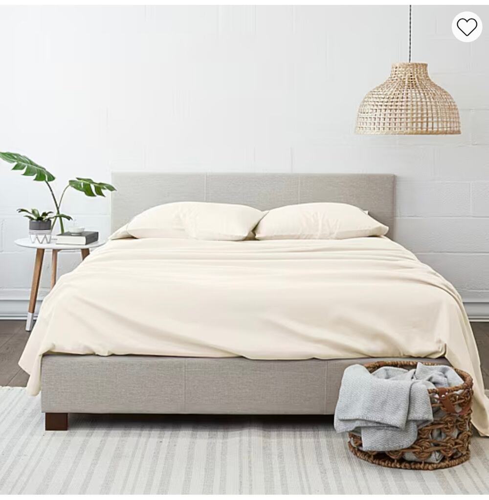 NEW! Casual Comfort iEnjoy KING 4PC Premium Sheet Set Ivory